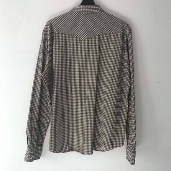 Lucky Brand Black Label Classic Fit Button Flannel - Picture 7 of 9